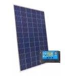 KIT SOLAR Panel + regulador y soporte 100W